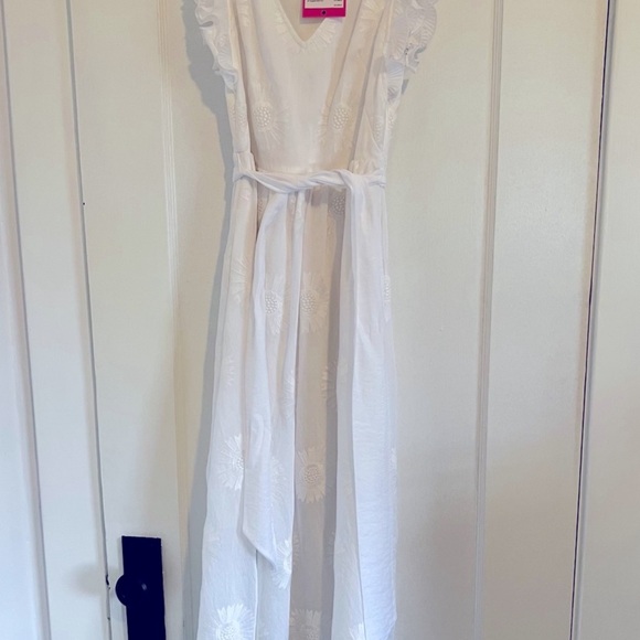 NWT Kate Spade Bloom Organza Dress White Size 12 - Picture 2 of 4
